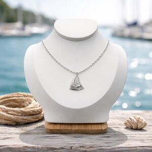 Chic 925 Silver Nautical Pendant Necklace